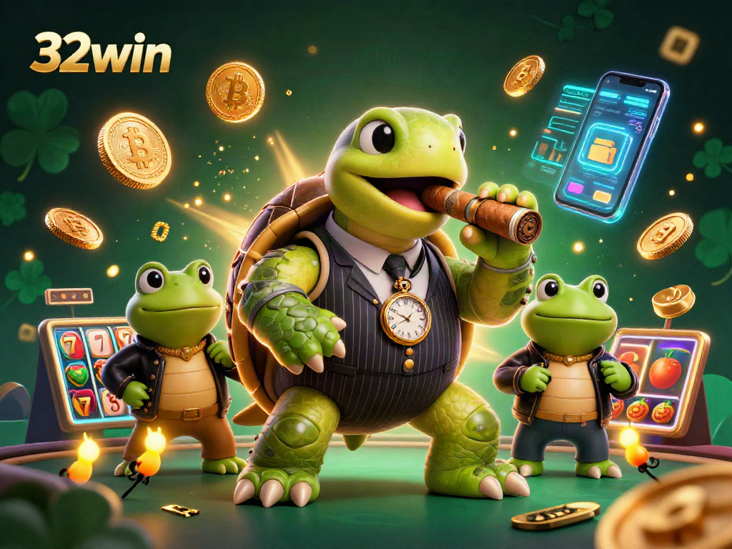 Engage in unique gaming experiences at 32win with vibrant slot action and captivating crypto elements.