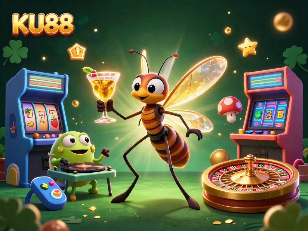 Experience thrilling wins at KU88 with vibrant casino gameplay, slot reels, and exciting game elements.