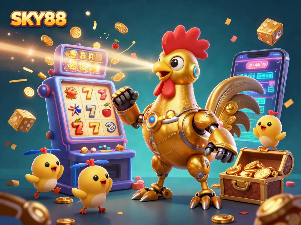 Experience thrilling gameplay with SKY88's vibrant slot action, featuring dazzling jackpots and exciting characters.