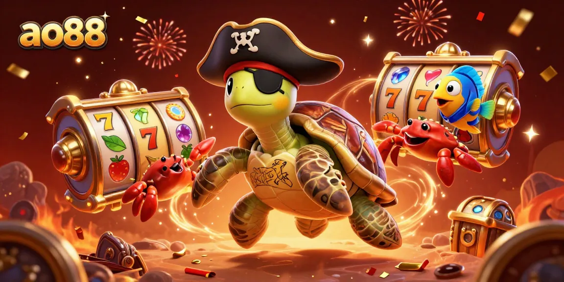 Spin and win at ao88 with lively characters and vibrant casino elements bursting with excitement