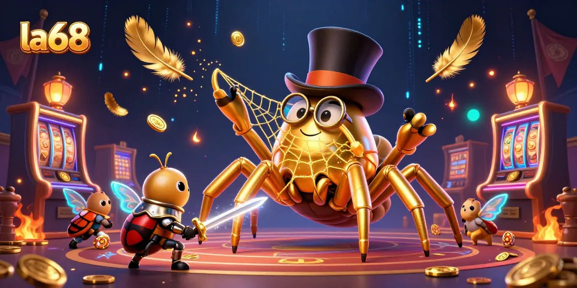 Spin the reels and chase jackpots at la68 with golden tarantulas and brave knights!
