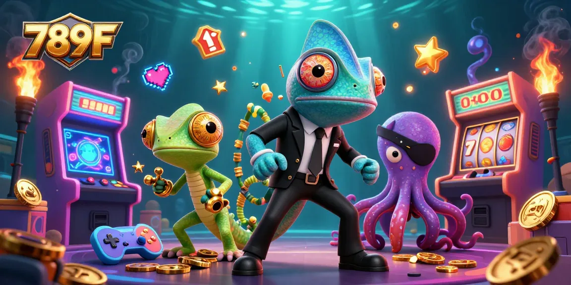Experience the thrill of 789F gaming with a dynamic scene showcasing a colorful casino atmosphere and vibrant characters.