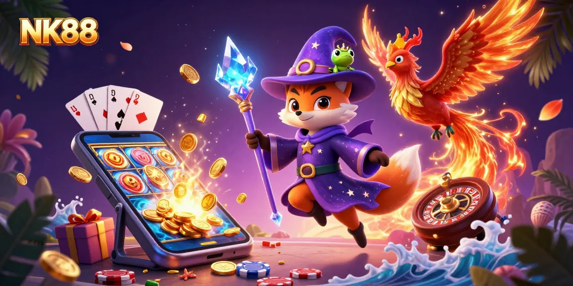 Experience winning thrills at NK88 with vibrant casino games and enchanting fantasy elements.