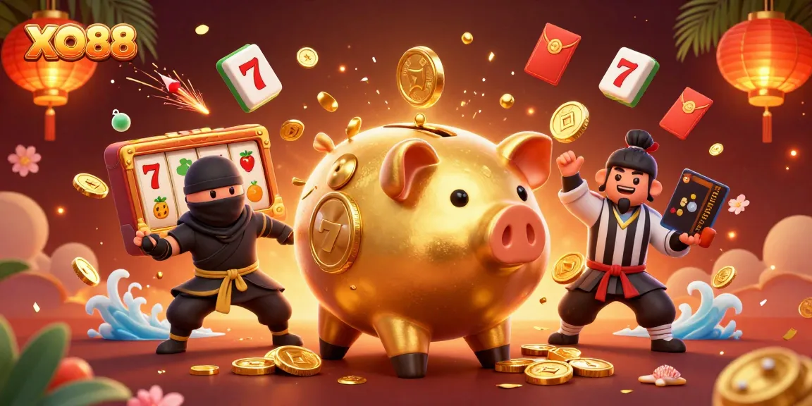 Experience exciting wins at XO88 with majestic sumo wrestler and jackpot symbols!