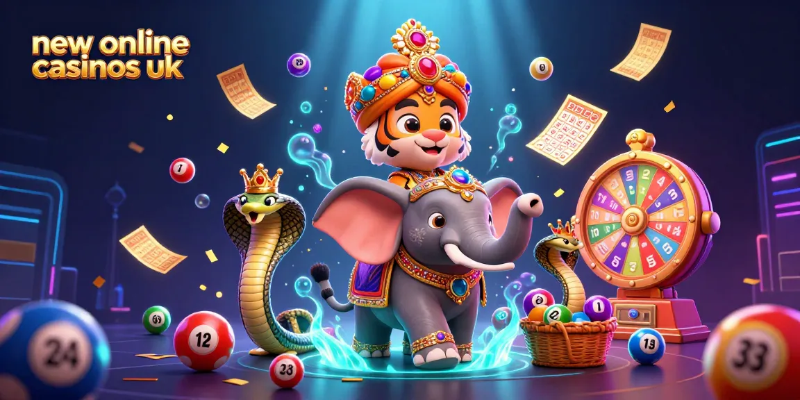 Engage with new online casinos uk featuring a thrilling 3D scene of a maharaja tiger and a jewel-encrusted elephant.