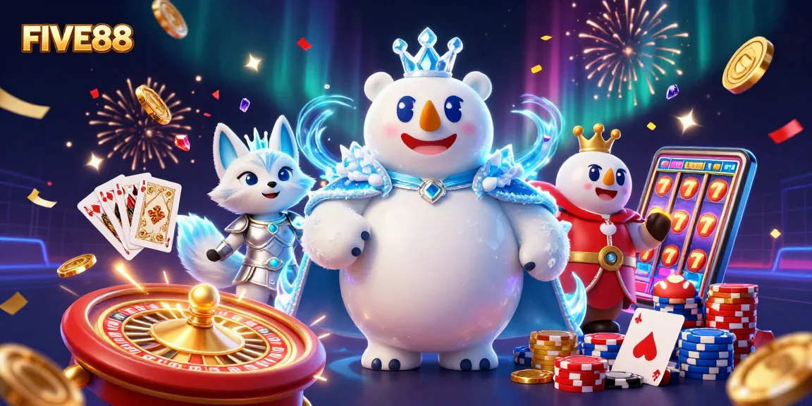 Experience thrilling wins at FIVE88 with enchanting characters and vibrant casino action.