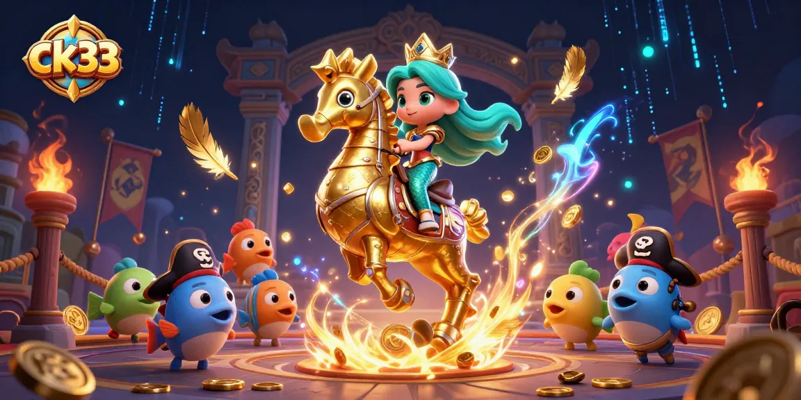 Win exciting rewards with ck33's vibrant casino adventure featuring colorful characters and thrilling elements.