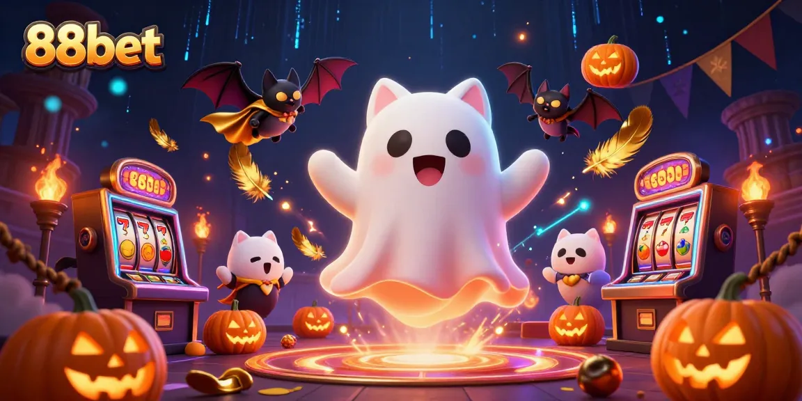 Join the thrilling adventure with 88bet as a ghost cat explores a haunted casino