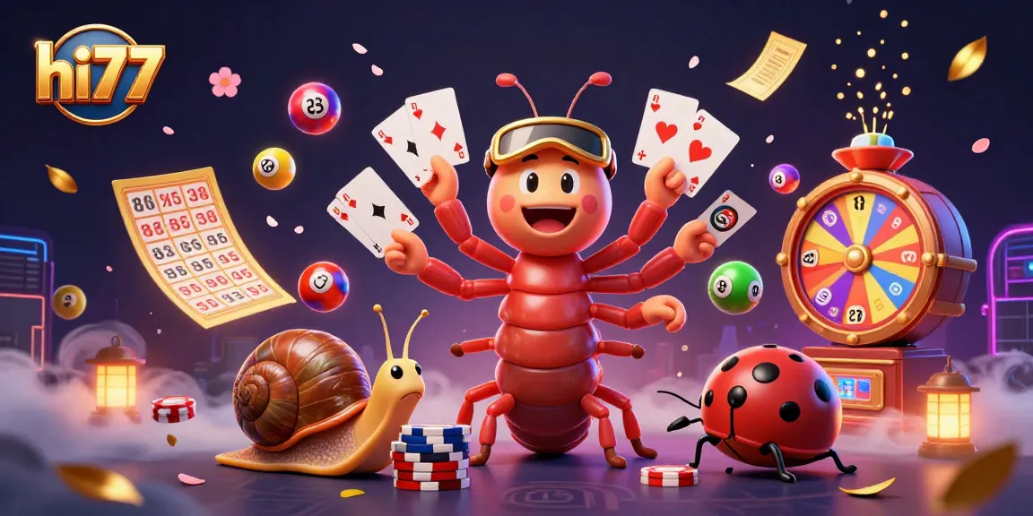 Experience the excitement at hi77 with vibrant characters and dynamic casino elements.